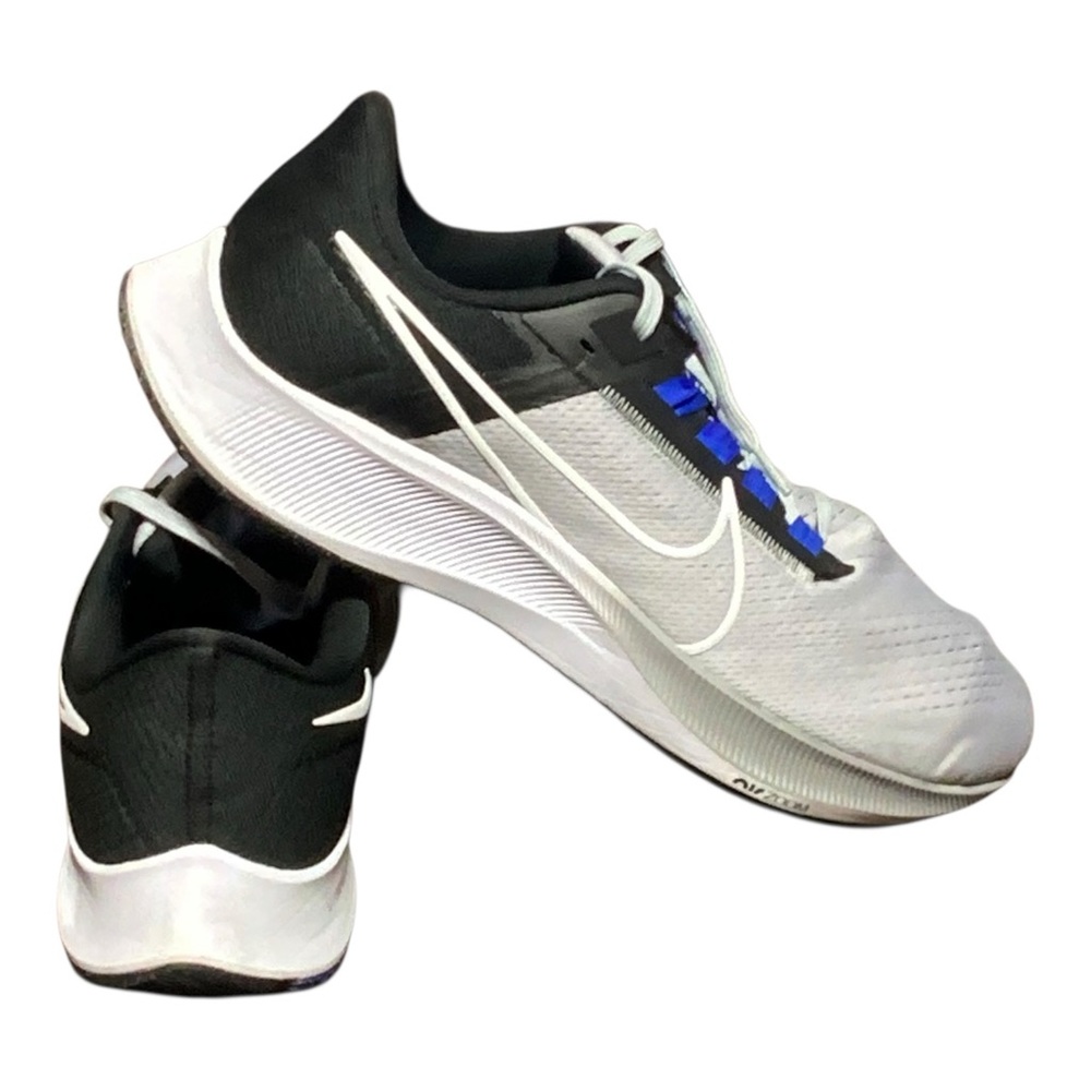 Nike Mens Air Zoom Pegasus 38 Running Shoes Sneakers 14 Black Wolf Gray White